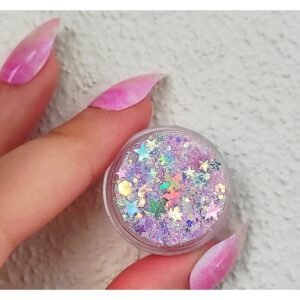 Parlak Glitter Pembe Glitter Jel Far Sim Yüz Ve Vücut Simi-diamante Pink