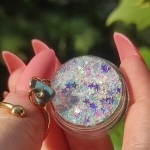 Beyaz Jel Glitter Far Yıldızlı Yansımalı Yüz Ve Vücut Simi-magic Box Alice Parlak Glitter