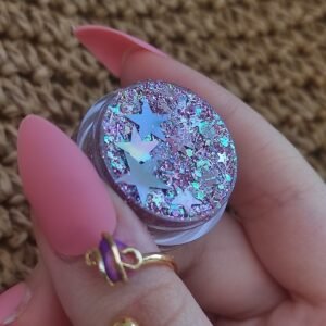 Glitter Jel Far Simli Far Lila Saç -yüz Simi Magic Box Lila Parlak Glitter