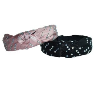 Taç 2 li Saten Taşlı Set