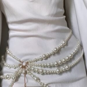 İnci çapraz body chain bel zinciri