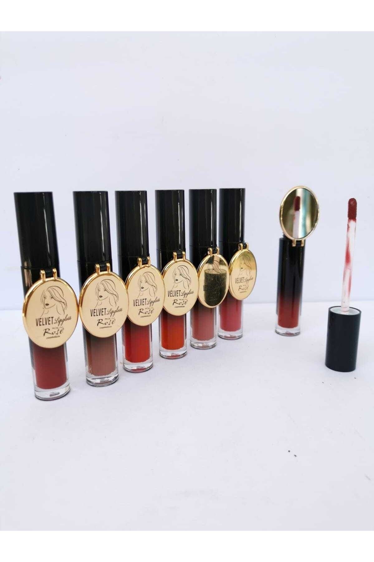 Rose Velvet Model 6'lı, Aynalı, Kalıcı Ruj Serisi - Görsel 2