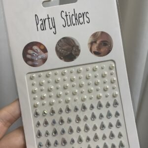 110 Adet Inci Ve Zirkon Sticker Saç-yüz-vücut Yapışkanlı Makyaj Taşı