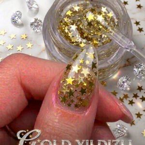 Gold yıldızlı kalıcı oje uv led   5ml jel tırnak