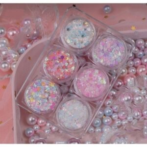 Simli Jel Far Glitter Far 6li Set Parlak Glitter