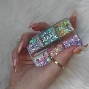 Glitter Jel Far Paleti Simli Kremsi Palet Far 2