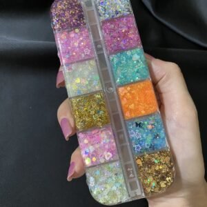 Glitter Jel Far Paleti 12’li yüz ve vücut simi
