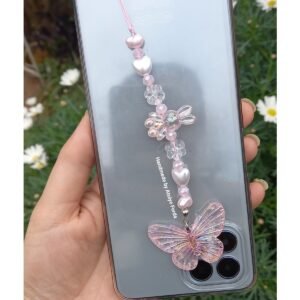 Kelebek Ve Tavşan Figürlü Telefon Charmı Telefon Süsü