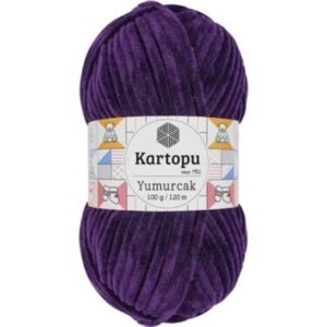 Yumurcak K724 5 Adet Kadife Ip Koyu Mor