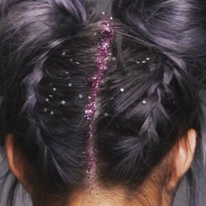 Fuşya Göz Simi, Yüz Ve Vücut Parıltısı, Party Glitter Makyaj Simi 5 ml