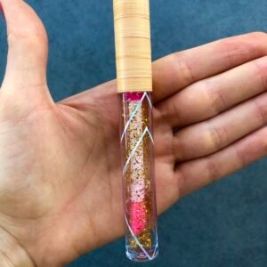 Altın Renk Sim Parçacıklı Dudak Parlatıcısı Lip Gloss Lip Oil Shiny