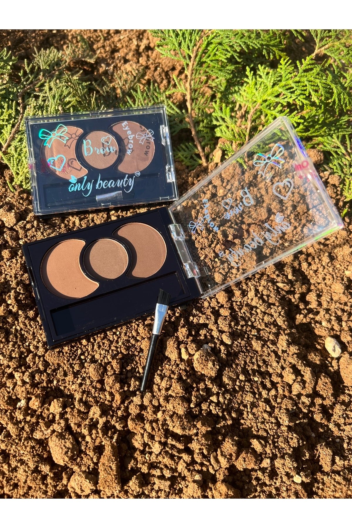 Kaş Farı Üçlü Eyebrow Palette-02