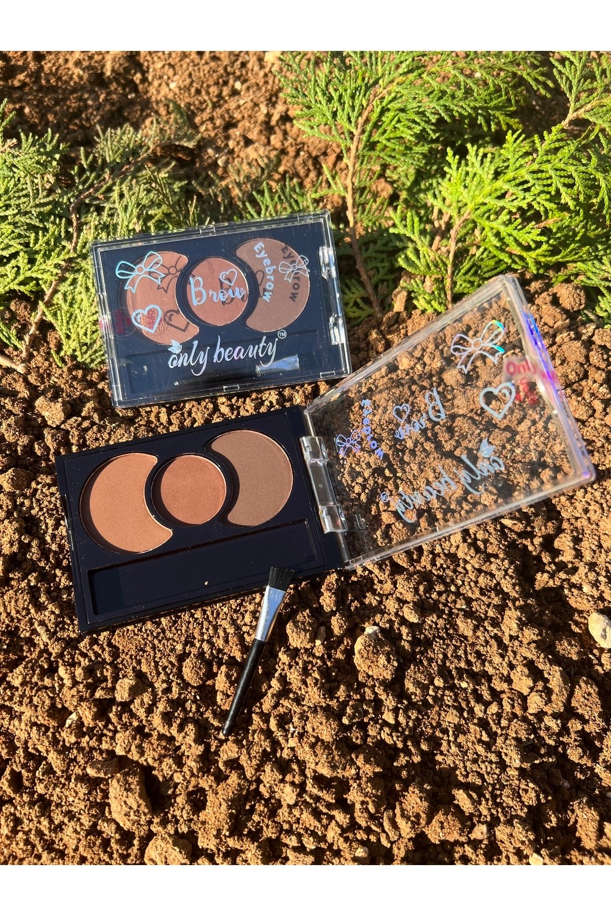 Kaş Farı Üçlü Eyebrow Palette-01