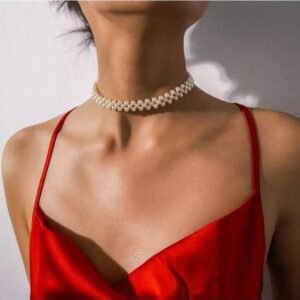 Inci Choker Tasma Kolye
