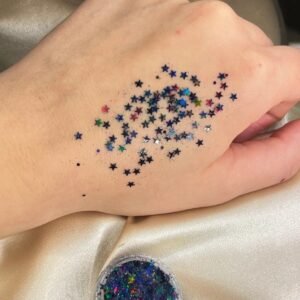 Glitter Jel Far Yıldızlı Siyah