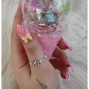 Glitter Jel Far Simli &kalpli Lipgloss Serisi Set