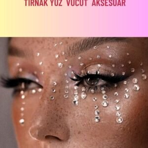 Kendinden Yapışkanlı 3 Mm Sticker 100 Adet Işıltılı Yüz Ve Vücut Taş Vintage Kristal Taşlar Çıkartma