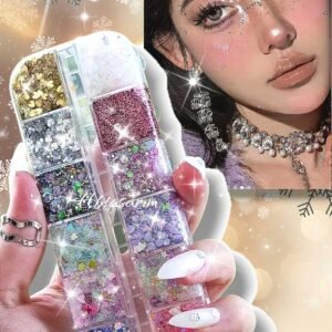 Simli Jel Far Glitter Jel Far Palet Set 2 Parlak Glitter