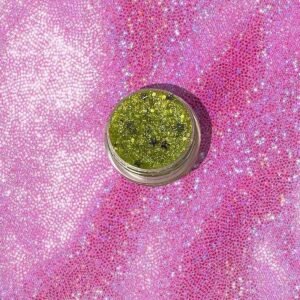 Glitter Jel Far Simli Lila Yeşil Yansımalı