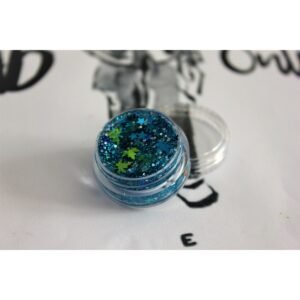 Jelli Glitter Simli Yaprak Ve Yıldız Figürlü Göz Farı
