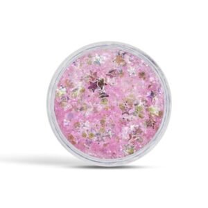 Jel Formlu Parlak Glitter - White Stars