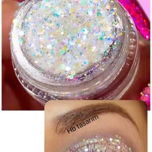 Kremsi Jel Parlak Glitter Simli Far