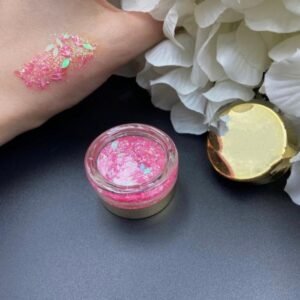 Jel Formlu Parlak Glitter Far Pink