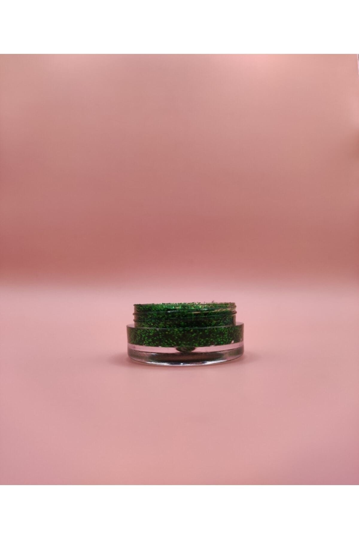 Mini Doğal Jel Glitter - Green 5ml
