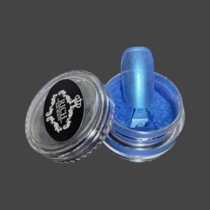 Nail Art Tırnak Krom Inci Tozu 3cc Mavi Ayna Efekti