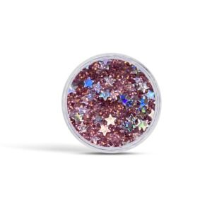 Jel Formlu Parlak Glitter - French Rose Star 5ml