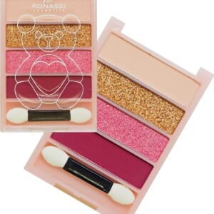 Eyeshadow 4'lü Göz Farı Simli Mini Makyaj Paleti No:3