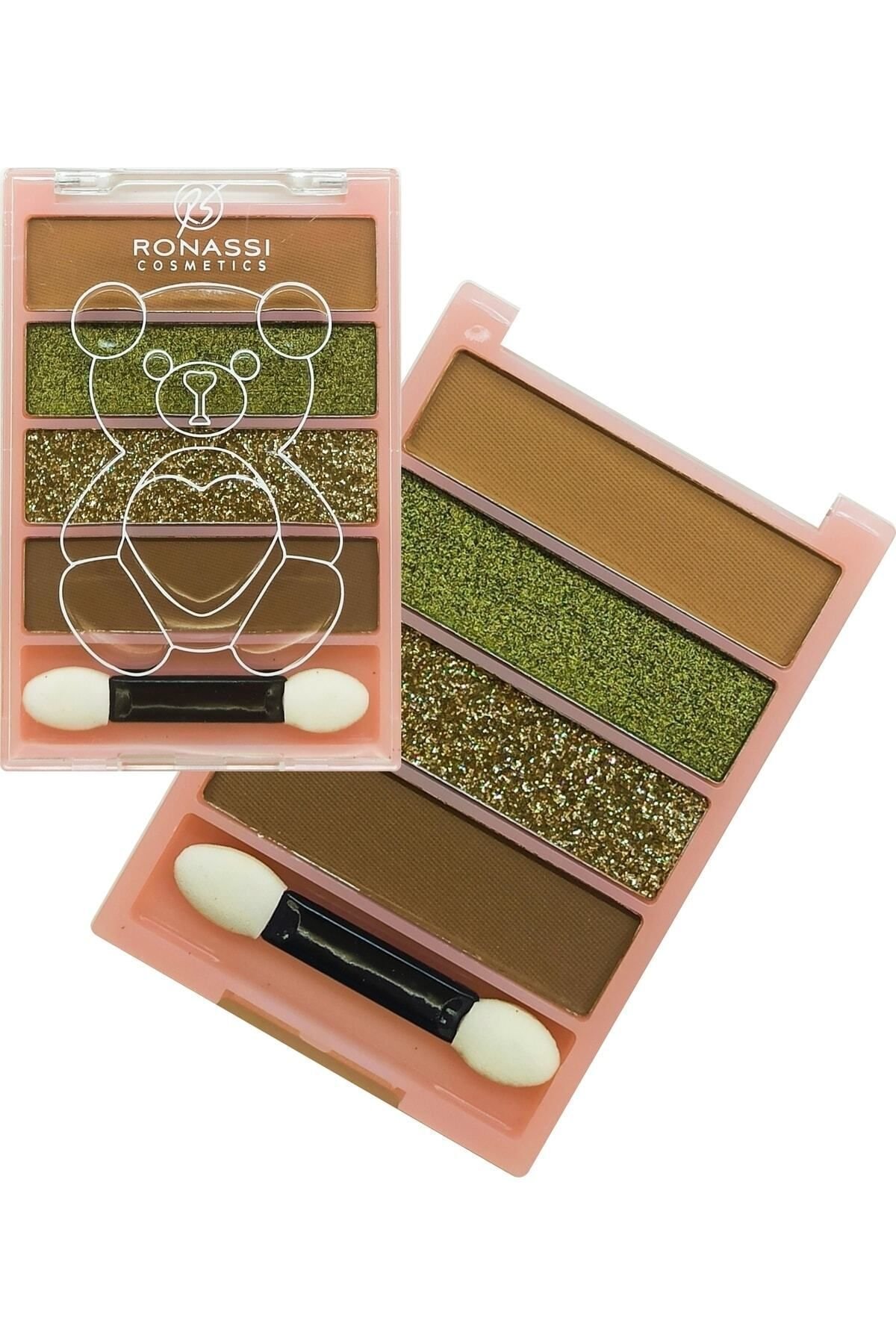 Ronassi Cosmetics 4'lü Göz Farı Simli Mini Makyaj Paleti No:2