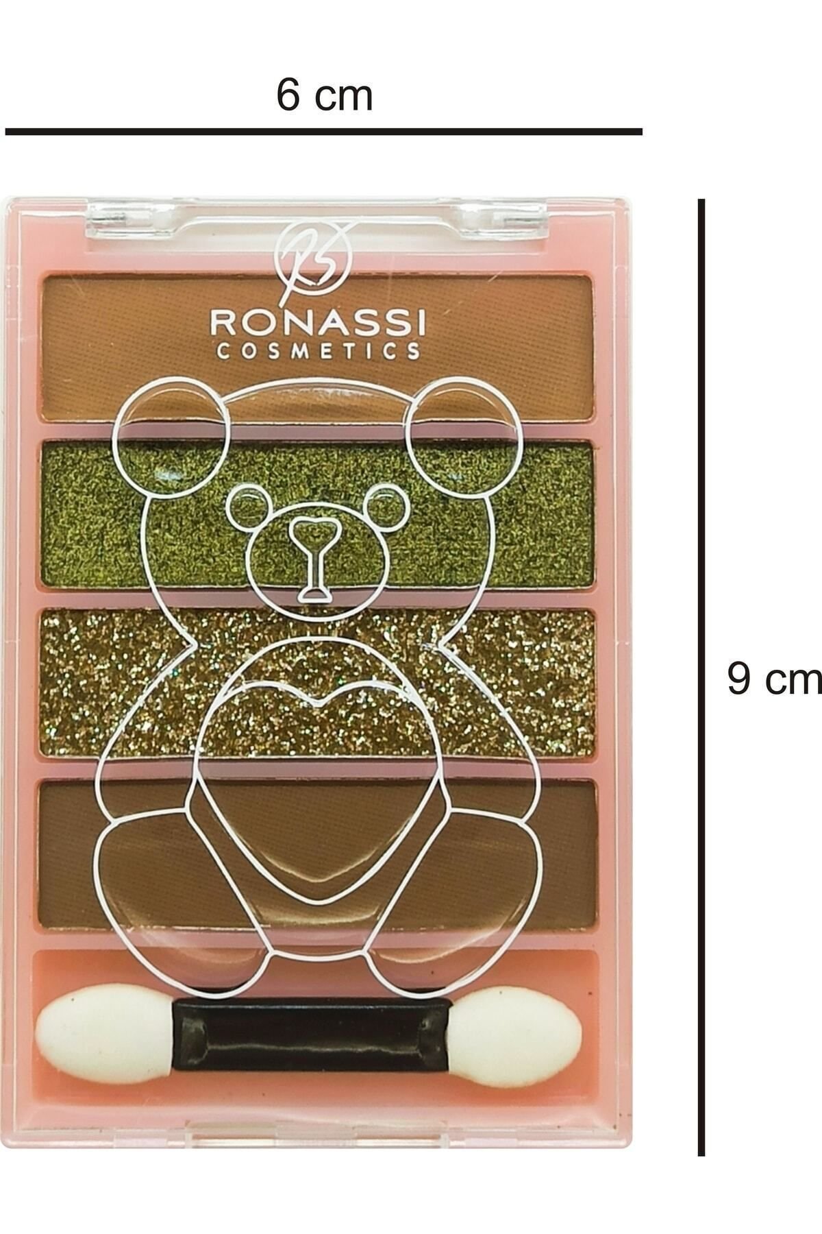Ronassi Cosmetics 4'lü Göz Farı Simli Mini Makyaj Paleti No:2 - Görsel 2