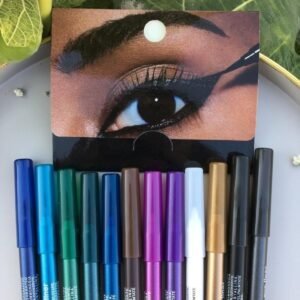 Birebirini Tamamlayan 2'li Set 12 Adet Renkli Göz Kalemi Ve Eyeliner Çekme Aparatı