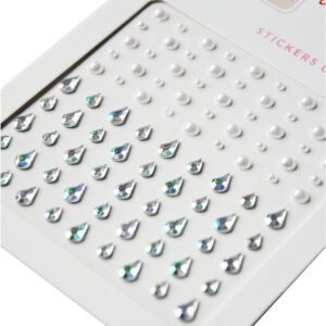 Vücut Ve Yüz Tırnak Sticker Makyaj Taşı Yapışkan Yüz Taşı Kristal Yüz Taşları Damla Inci