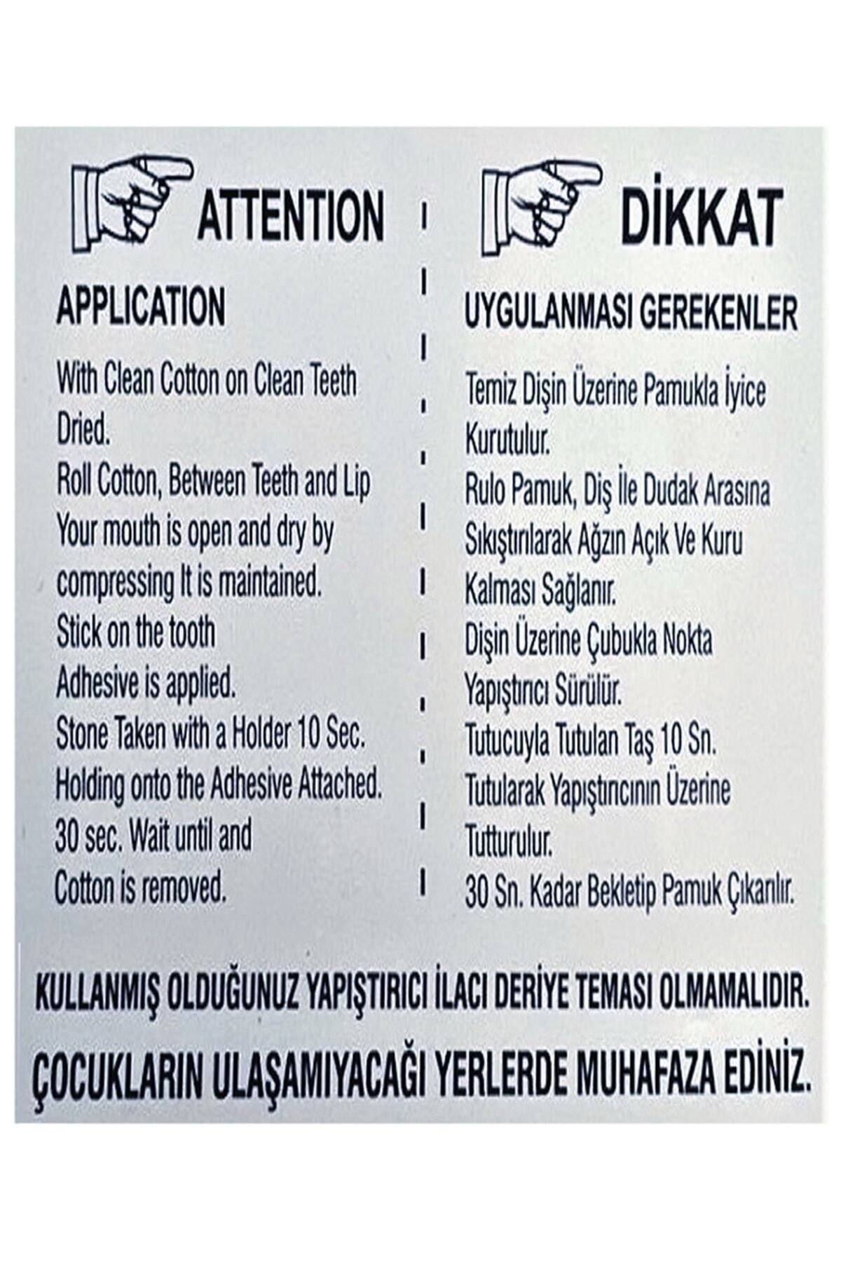 Diş Taşı Diş Pırlantası Diş Kristali - Görsel 7