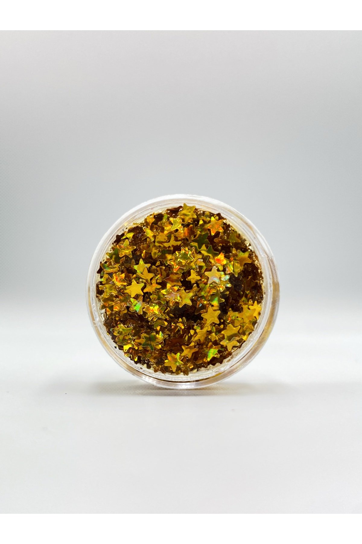 Jel Formlu Parlak Glitter - Gold Star
