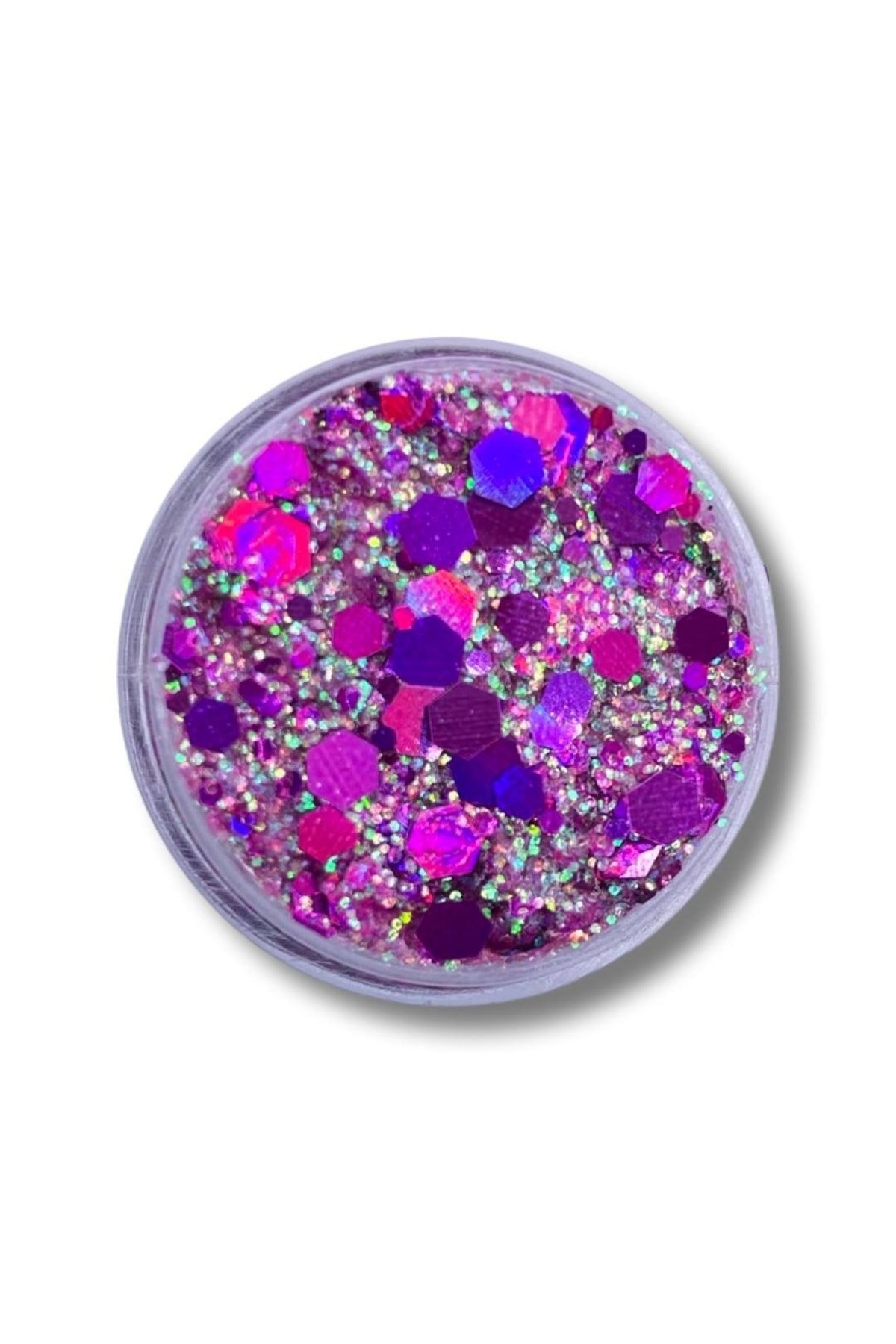 Jel Formlu Parlak Glitter Magic Purple