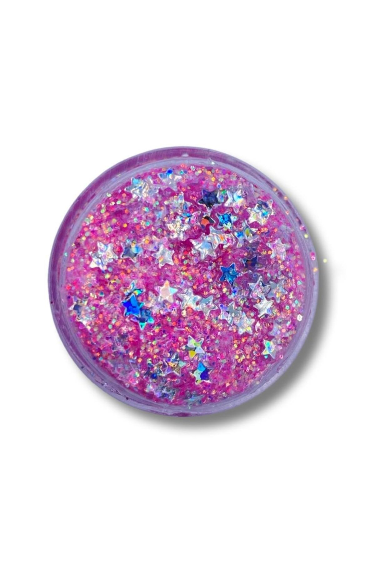 Jel Formlu Parlak Glitter - Iridescent Pink
