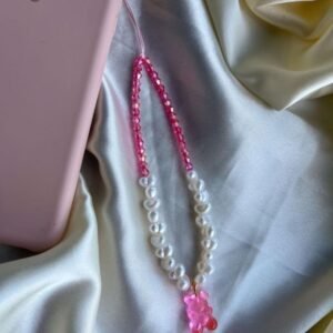Pembe Ayıcıklı Telefon Charmı,telefon Ipi, Telefon Askısı