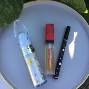 Muhteşem Paket 3'lü Dudak Dolgunlaştırıcı, Eyeliner Ve Vücut Simi Seti