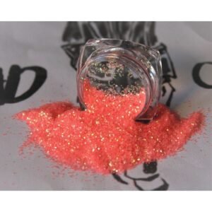 Tırnak Süsleme Holografik Mikro Sim Nail Art Mercan Rengi Ekstra Mikro Sim 5 Ml/5 gr Makyaj Sim