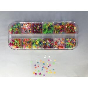 Nail Art Tırnak Süsleme Pul Seti Yıldız Kalp Desenli Makyaj Vücut Pulu