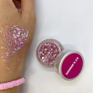 Metalik Işıltılı Pembe Sim Glitter Far10 gr - Glitter Göz Farı - Vücut Simi - Epoksi Glitter -