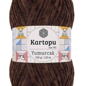 Yumurcak Kadife El Örgü Ipi Kahverengi K818