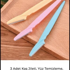 3 Adet Kaş Jileti, Kaş Şekillendirme, Kaş Usturası, Epilasyon 3'lü Ustra