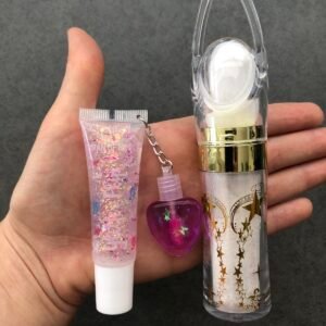 Kalpli Dudak Parlatıcısı Ve Vücut Simi Seti Lip Gloss Lip Balm Lip Oil Shiny
