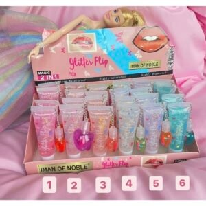 Kalpli Dudak Parlatıcısı 6 Adet Lip Gloss Lip Balm Lip Oil Glitter
