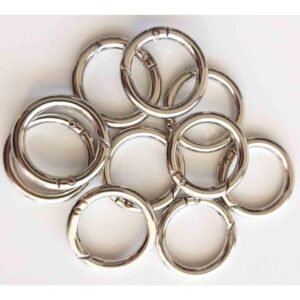 10lu 2.5 Cm Gümüş Renk Yaylı Halka Örgü Çanta Için
