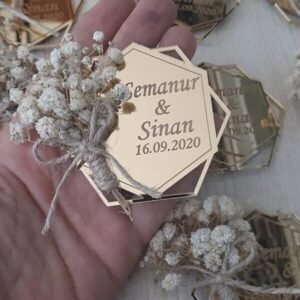 Söz Nişan Hediyesi Pleksili Nikah Şekeri 25 Adet
